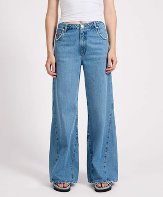 Cruisers Mid Waist Bootcut Flare Denim Jeans - New Blue