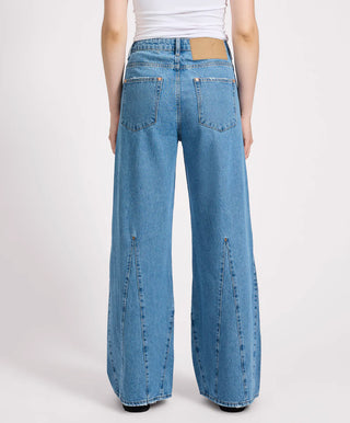 Cruisers Mid Waist Bootcut Flare Denim Jeans - New Blue