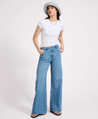 Cruisers Mid Waist Bootcut Flare Denim Jeans - New Blue