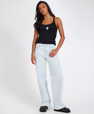 Low Riders Low Waist Wide Leg Denim Jeans - Xanthe