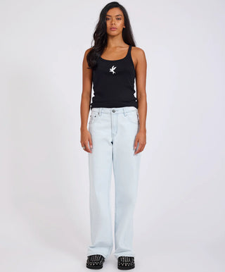 Low Riders Low Waist Wide Leg Denim Jeans - Xanthe
