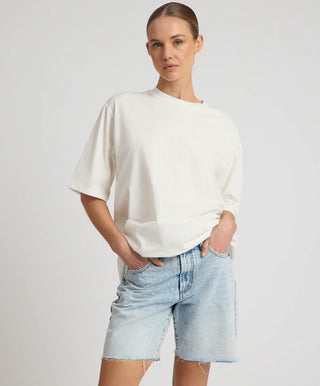 Jackson Mid Waist Wide Leg Shorts - Whisper Blue