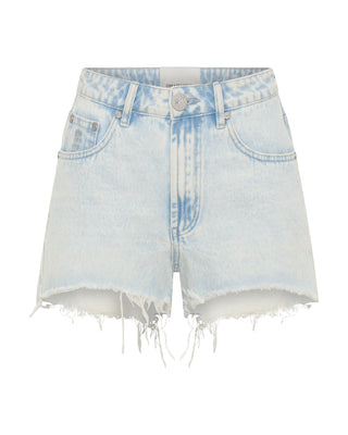Bonitas High Waist Denim Shorts - Beach Blue