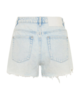 Bonitas High Waist Denim Shorts - Beach Blue