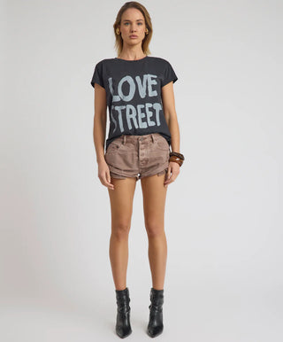 Bandits Low Waist Denim Shorts - Espresso Brown