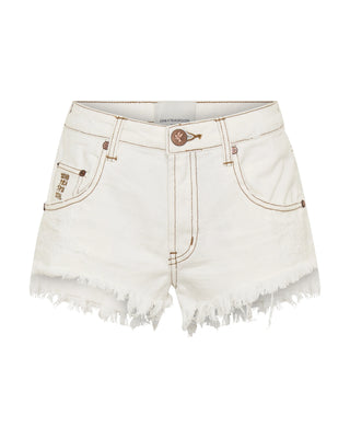 Renegades High Waist Denim Shorts - White Beauty