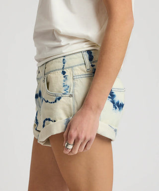 Revival Bandits Tie-Dye Low Waist Denim Shorts - Tie Dye Dreams