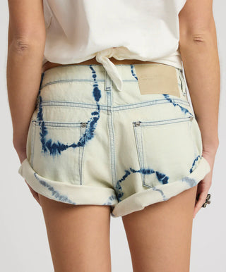 Revival Bandits Tie-Dye Low Waist Denim Shorts - Tie Dye Dreams