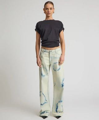 Revival Tie-Dye Lowriders Low Waist Wide Leg Denim - Tie Dye Dreams
