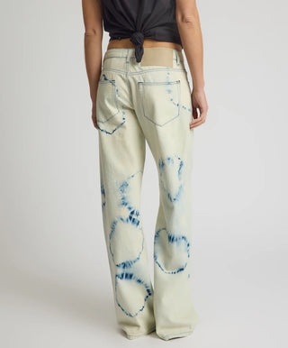 Revival Tie-Dye Lowriders Low Waist Wide Leg Denim - Tie Dye Dreams