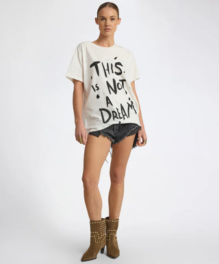 This Is Not A Dream Boyfriend Tee - White