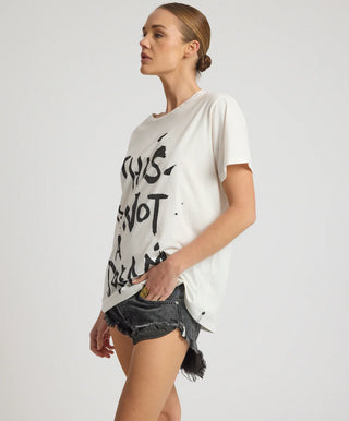 This Is Not A Dream Boyfriend Tee - White