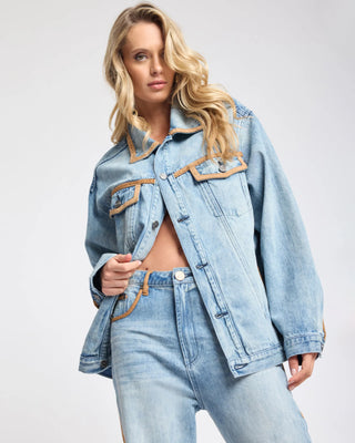 Rodeo Queen Boyfriend Denim Jacket - Salty Dog