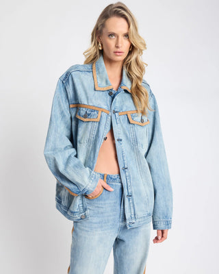 Rodeo Queen Boyfriend Denim Jacket - Salty Dog