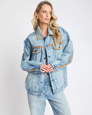 Rodeo Queen Boyfriend Denim Jacket - Salty Dog