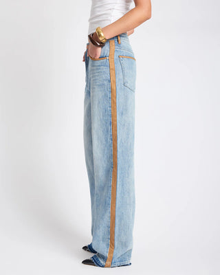 Rodeo Queen Icon High Waist Straight Leg Denim Jeans - Salty Dog