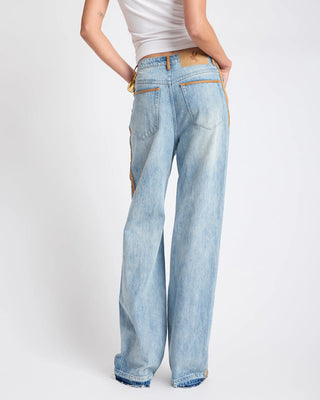 Rodeo Queen Icon High Waist Straight Leg Denim Jeans - Salty Dog