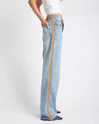 Rodeo Queen Icon High Waist Straight Leg Denim Jeans - Salty Dog