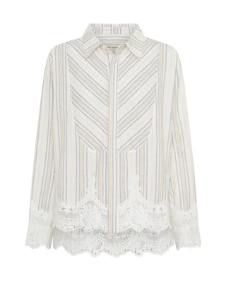 Moonlight Prairie Tuxedo Shirt - White Stripe