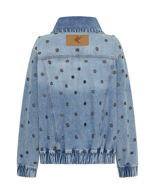 Punk Paradise Denim Bomber Jacket - Salty Dog