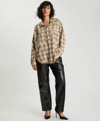 Daria Havana Flannel Check Shirt - Tan Check