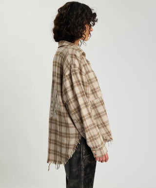 Daria Havana Flannel Check Shirt - Tan Check