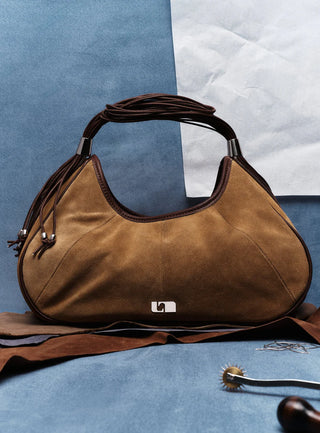 DOLLY CAMEL SUEDE BAG