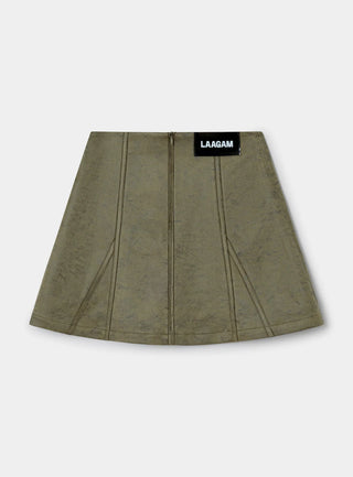 JUDY KHAKI SHORT SKIRT