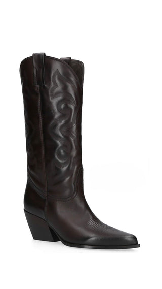 TEXAN STYLE COGNAC LEATHER BOOTS
