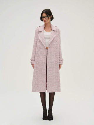 Strawberry Cream Tweed Coat