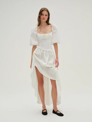 Whipped Cream Taffeta Maxi Dress