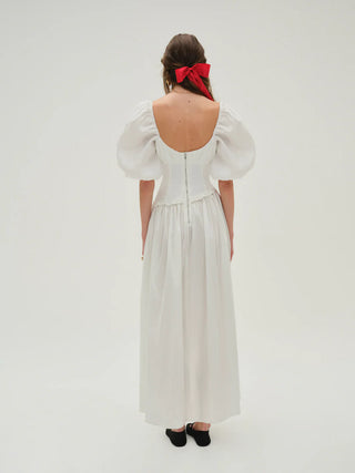 Whipped Cream Taffeta Maxi Dress