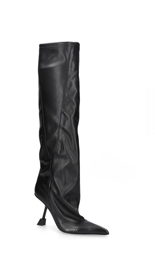 HIGH HEEL BLACK BOOTS