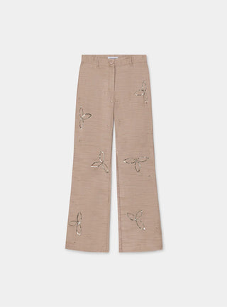 AMELIE SAND TEXTURED PANTS