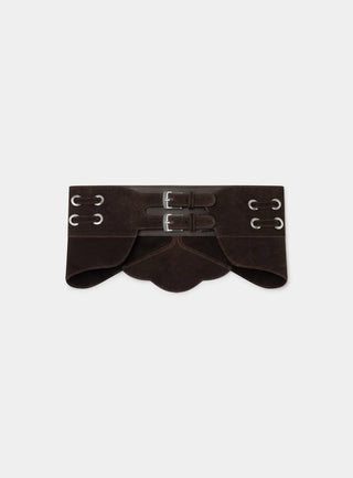 AVERY CHOCOLATE SUEDE BELT