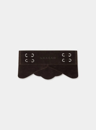 AVERY CHOCOLATE SUEDE BELT