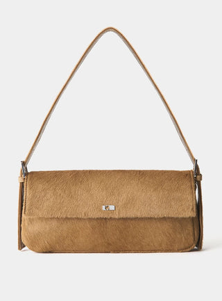 MIRANDA CALF HAIR CAMEL BAG