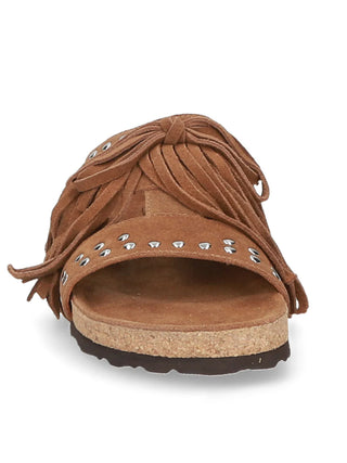 Tan Suede Mule Sandal