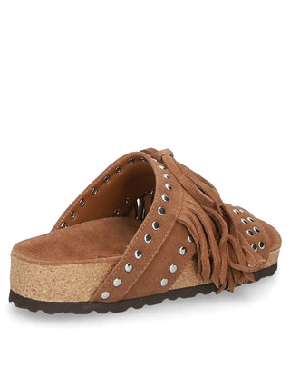 Tan Suede Mule Sandal