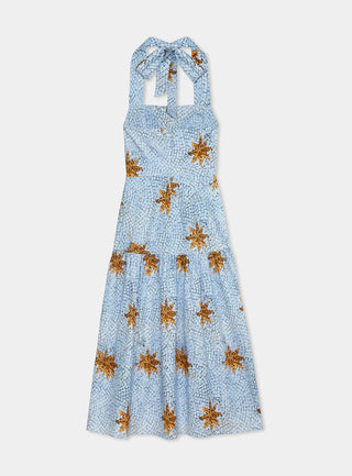 CAELI BLUE MIDI DRESS