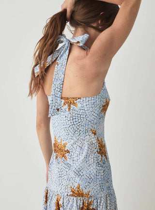 CAELI BLUE MIDI DRESS