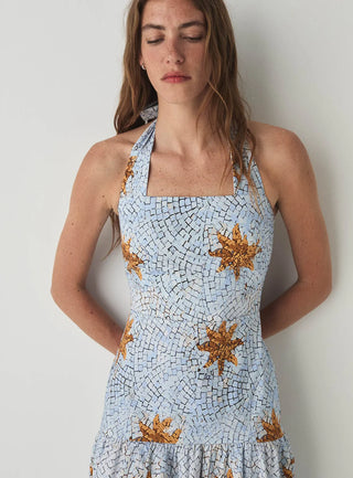 CAELI BLUE MIDI DRESS