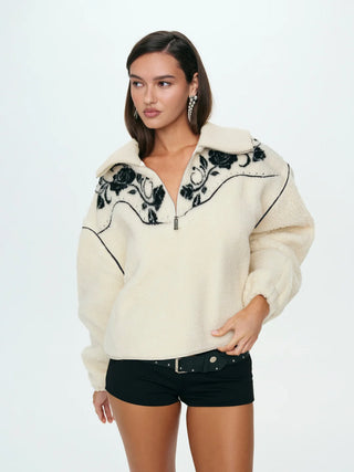 WESTERN FLORAL SHERPA