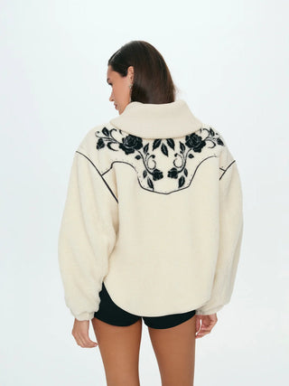 WESTERN FLORAL SHERPA