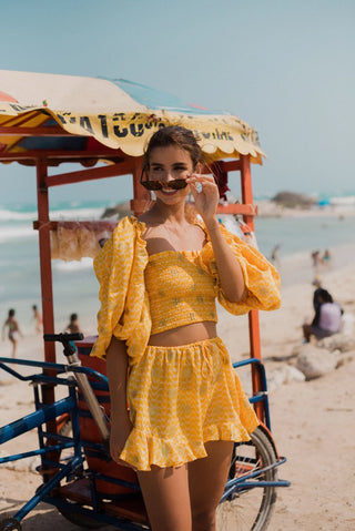 PEPITA ARIZONA YELLOW SHORT