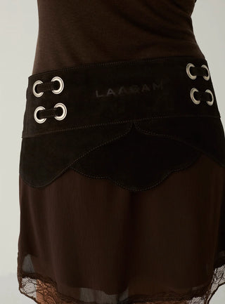 AVERY CHOCOLATE SUEDE BELT