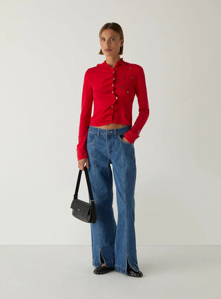 FIA BUTTONED CARDIGAN