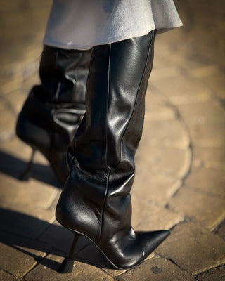 HIGH HEEL BLACK BOOTS