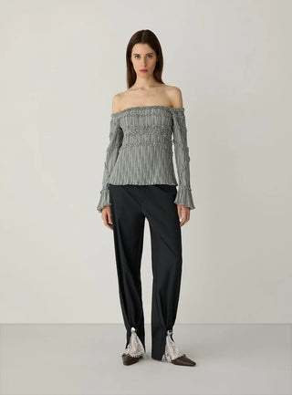 IVAH GREY TAILORED PANTS