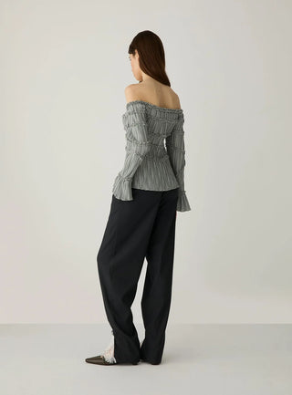 IVAH GREY TAILORED PANTS